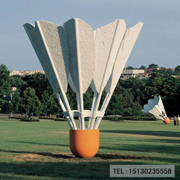 大型不锈钢羽毛球雕塑制作厂家
